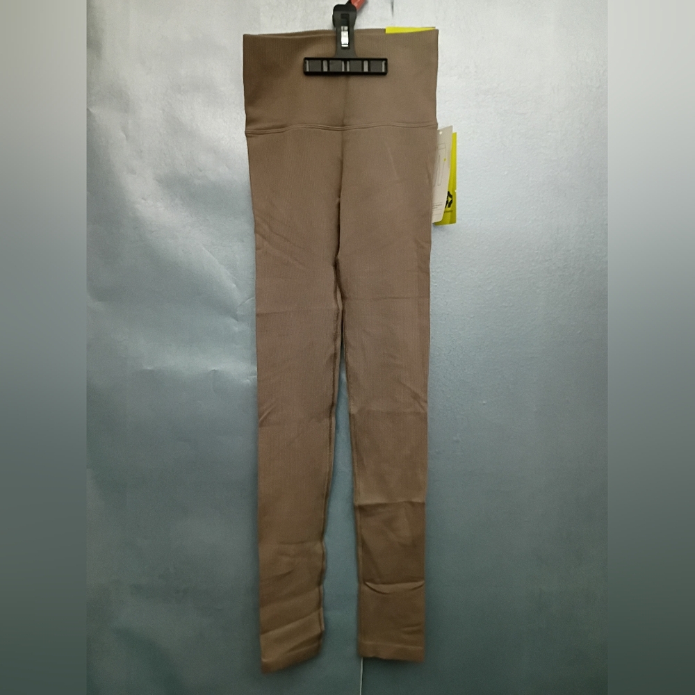 Tan High-Waisted Leggings